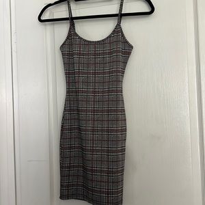 Fashion nova “teaching lessons” plaid mini dress size XS